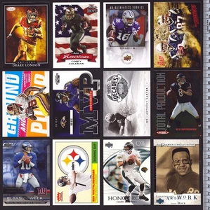 x30 Football Insert/Parallel/Rookie/SN Lot Rice Brady Gronk London Marino Carter - Bild 1 von 6