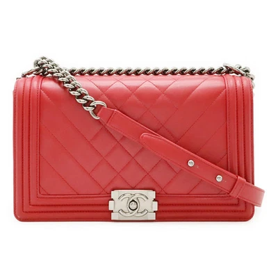 Bolso de Hombro Chanel Matelasse Marca de Coco Cadena Chanel Niño Piel de Cordero Foto 1 de 4