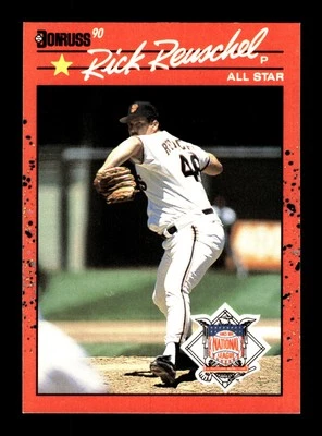 RICK REUSCHEL ⚾ 1990 Donruss Baseball All-Star #663 San Francisco Giants - Image 1 of 2