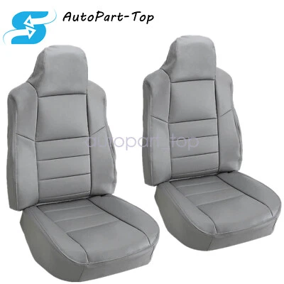 Cubierta de asiento delantera de cuero para Ford Excursion Limited XLT 2002 2003 2004 2005 gris Foto 1 de 4