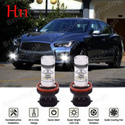 Для INFINITI G37 2011-2013 - 2шт яркий H11 светодиодные противотуманные лампы 6000K белый - Изображение 1 из 4