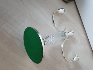 Kerzenhalter 3-armig Metall Chrom /Kerzenständer Kerzenleuchter für Stabkerzen - Bild 1 von 6