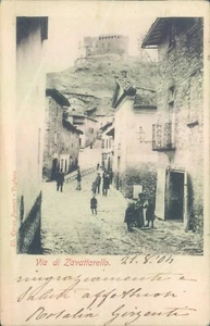 m48 AK Voghera Via di Zavattarello animiert schön 1904 Provinz Pavia - Bild 1 von 2