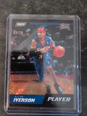 ALLEN IVERSON  2018-19 PANINI PLAYER OF THE DAY #LEG3 #9/20 Rare!!! - Image 1 of 4