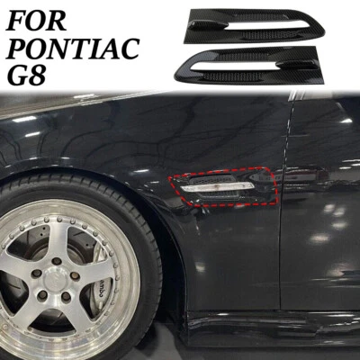 Fibra de carbono estilo carrocería delantera laterales guardabarros salida de aire cubierta embellecedor para Pontiac G8 Foto 1 de 4
