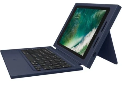 2 Logitech Rugged Combo 2 Keyboard Case for iPad 5 & 6 Gen 9.7" Navy Blue NEW - Image 1 of 3
