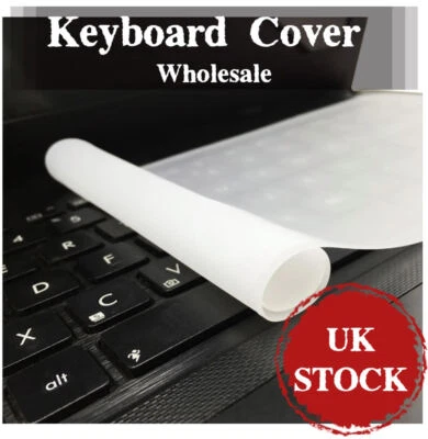 1- 10 PCs Computer Keyboard Protector | Silicone PC Laptop Keyboard Cover Lot - Image 1 of 4