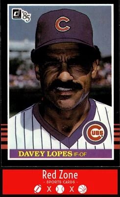 1985 Donruss - #604 Davey Lopes NM Set Break. - Image 1 of 2