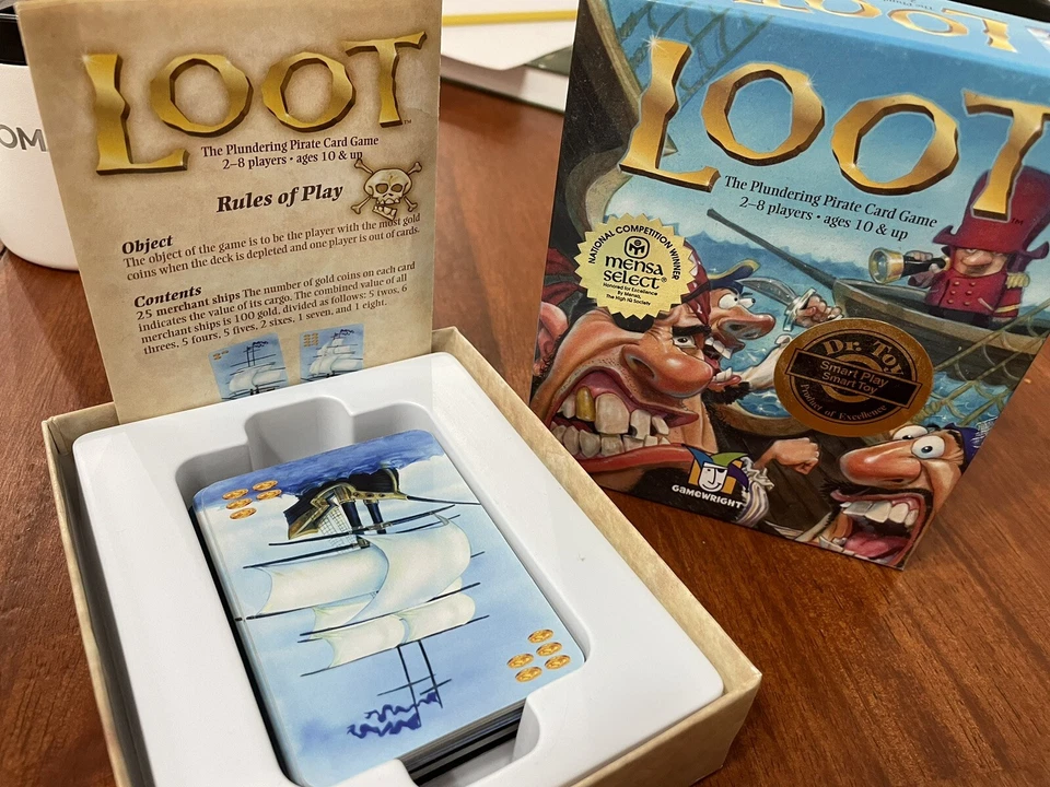 LOOT The Plundering Pirate Card Game Age 10+ GameWright 2005 All Cards Complete - Image 1 of 1