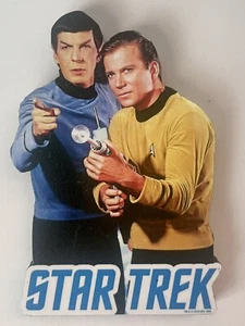 Star Trek Kirk & Spock Die-cut Wood Magnet - Picture 1 of 2