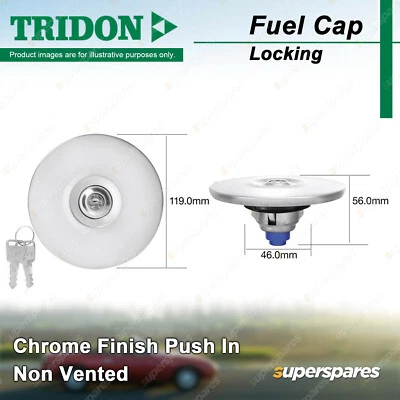 Tridon Locking Fuel Cap for Ford Falcon XB XC XD 3.3L 4.1L 4.9L 5.8L 1973-1982 - image 1 of 4