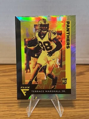 2021 Chronicles Flux Terrace Marshall Jr. Silver Prizm Rookie RC #FX-16 Panthers - Image 1 of 2