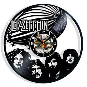 Orologio da parete Led Zeppelin Vinile Regalo Compleanno Vacanze Arte Arredamento Casa Design Musica - Foto 1 di 5
