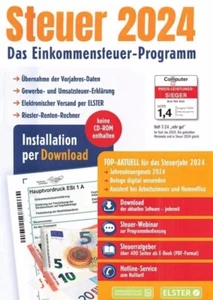 ALDI Steuer 2024 - Vollversion - Steuererklärung 2024 - NEU & OVP! - Bild 1 von 3