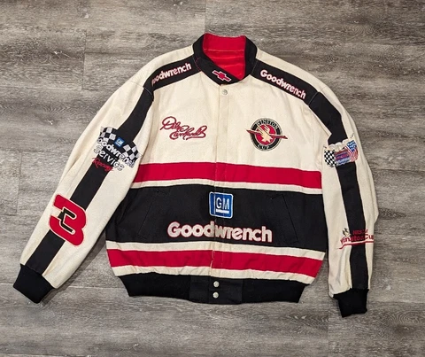 Dale Earnhardt Sr Jeff Hamilton Jacket medium MADE IN USA Goodwrench Cover