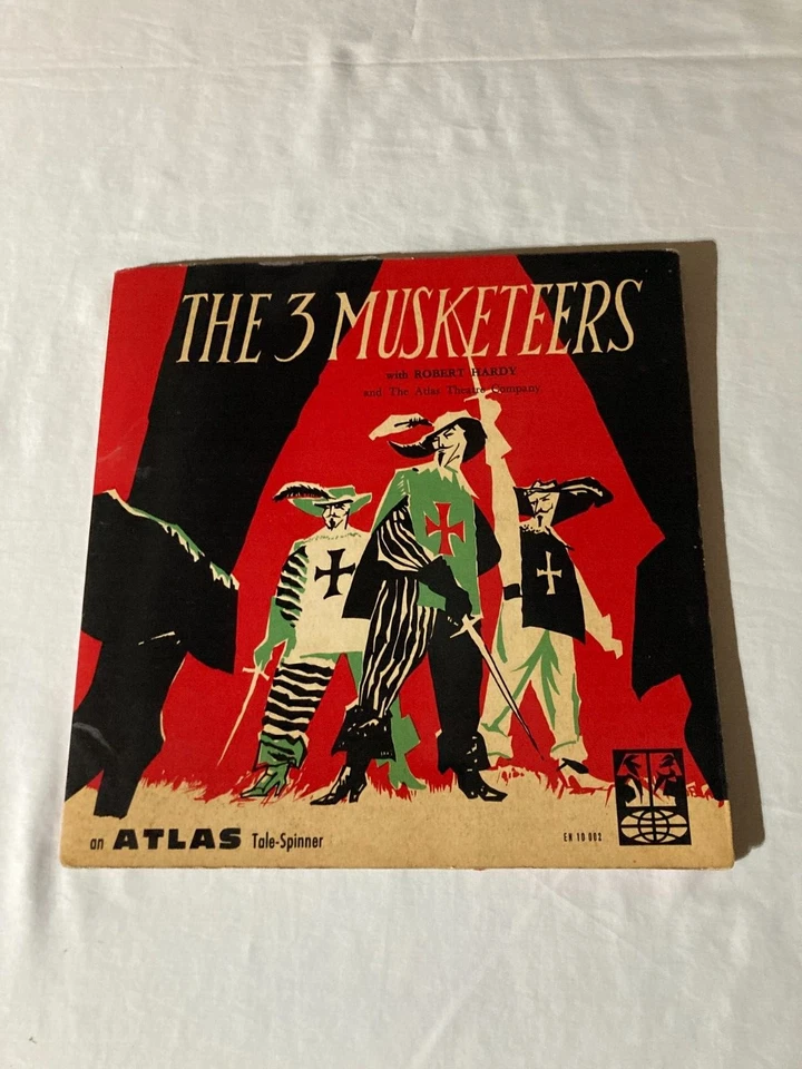 THE 3 MUSKETEERS HARDY ATLAS THEATRE COMPANY WITH SCRIPT MONO LP~Vinyl NM * - Image 1 of 1