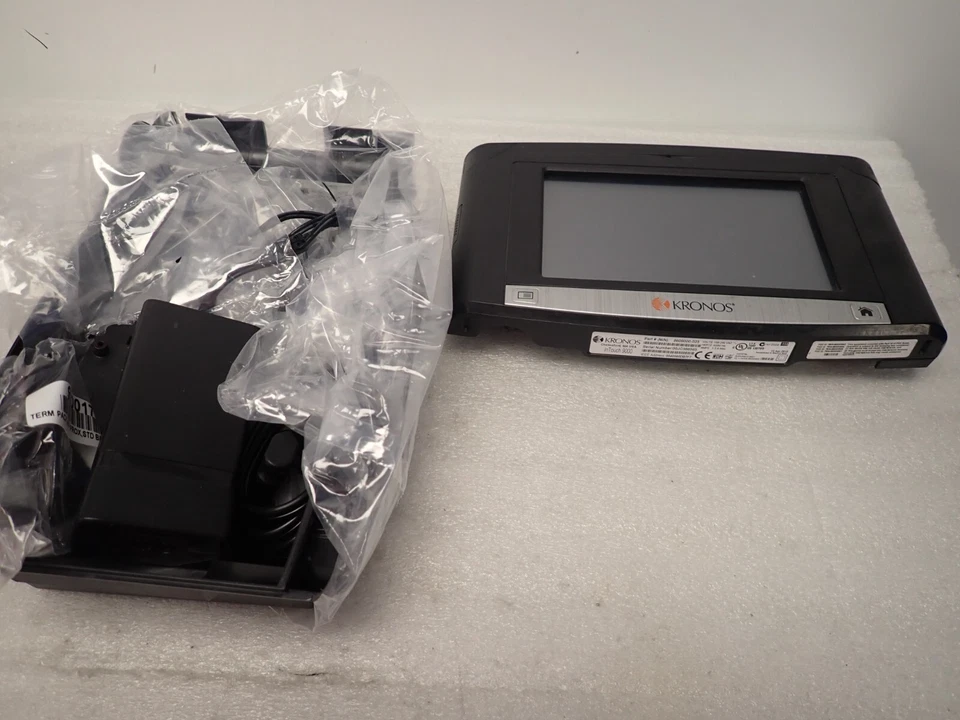 KRONOS INTOUCH 9000 TIME CLOCK with Power supply 8609000-023 - Image 1 of 1
