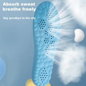 4D Memory Foam Shock Breathable Comfort Absorbing  Plantar Fasciitis Feet Insole - Picture 1 of 12