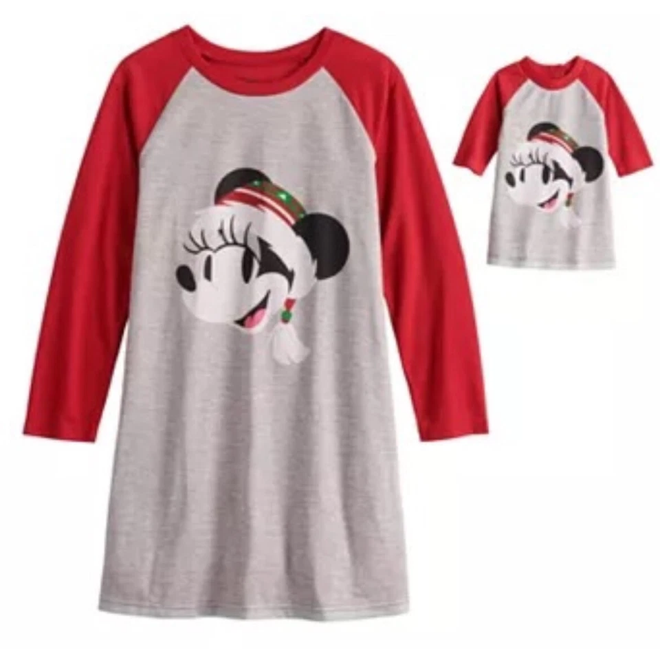 NUEVO CON ETIQUETAS Disney's Minnie Mouse Niñas 8 Mickey Familia Vestido de Noche y Muñeca Vestido Conjunto Talla 4 Foto 1 de 1