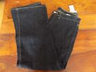 new ladies blue denim cropped jeans by ober femme size 10 boot cut short