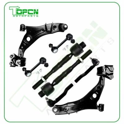 8x Fits 2007-2014 Ford Edge Lincoln MKX Front Control Arm Sway Bar Tie Rod Ends - Image 1 of 4