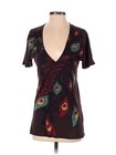 Truly Madly Deeply Women Brown Short Sleeve T-Shirt S