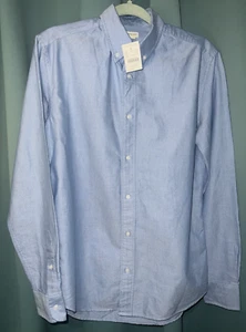 NWT Crewcuts Button-Up Dress Shirt Boys Size 16 Blue 100% Cotton - Picture 1 of 4