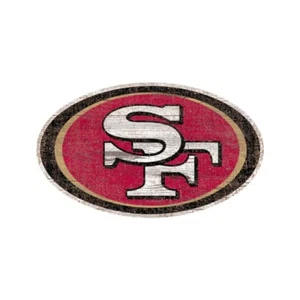 San Francisco 49ers Distressed Logo Cutout Sign - Picture 1 of 1