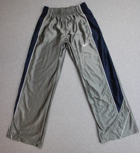 Nike Sweatpants Boys Size Medium Gray Blue Drawstring Elastic Waist Side Pockets - Picture 1 of 9