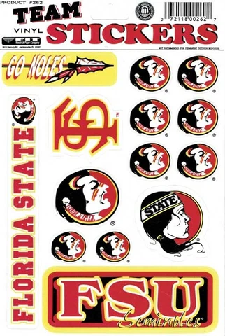 Florida State Seminoles Vinyl Stickers - New! Cover