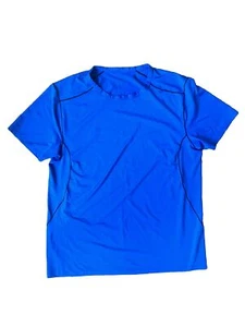 Patagonia Size L Blue Short Sleeve Capilene Baselayer Lightweight Shirt Outdoor - Picture 1 of 3