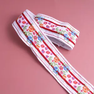2M Bordado Floral Bordado Tela Costura Artesanía Disfraz Ropa Decoración Étnica - Imagen 1 de 7