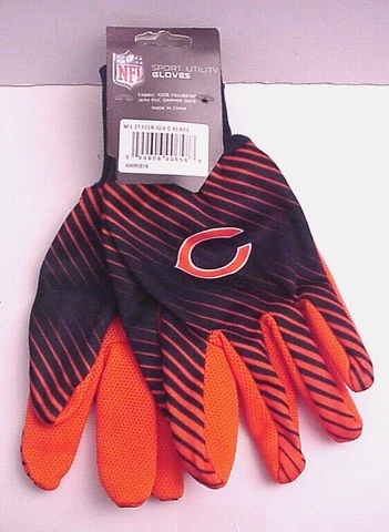 Chicago Bears Sport Utility Gloves 2-Tone Sublimated Team Logo Official NFL Cover