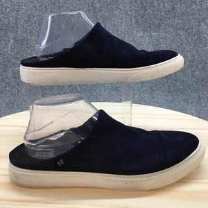 Kenneth Cole New York Shoes Womens 10 Mara Mule Navy Blue Leather Comfort Round - Picture 1 of 16