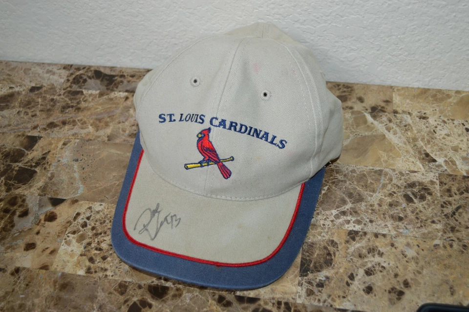  Annco St. Louis Cardinals Baseball Cap Adjustable Hat MLB Signed Dave Veres #43 - Image 1 of 4