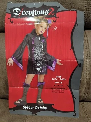 Disfraz de geisha araña infantil Halloween talla 10/12 Foto 1 de 4