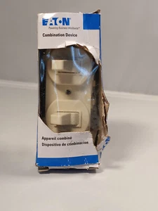 Dispositivo de combinación de interruptor de palanca Eaton NSB 275LA-BX-LW 1P 15A 277V luz almendra - Imagen 1 de 5