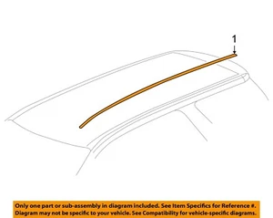 GM OEM-Roof Molding Trim Left 25916789 - Picture 1 of 2