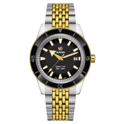 Nuevo reloj para hombre Rado Captain Cook automático acero inoxidable esfera negra R32138153 Foto 1 de 4