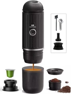 Portable Espresso Coffee Maker Electric Expresso Maker Self Heating Battery Powe - Picture 1 of 6