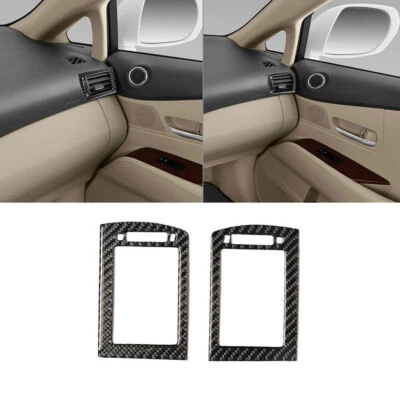 For Lexus RX350 RX450h 2010-12 Carbon Fiber Side Air Vent Outlet Cover Trim 2Pcs - Imagem 1 de 4