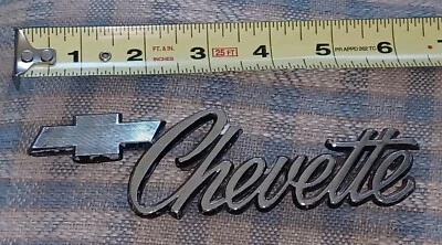 Chevrolet "CHEVETTE" 1977-1980 coche emblema de metal insignia con logotipo de pajarita ORIGINAL  Foto 1 de 2