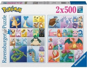 NEW Ravensburger Jigsaw Puzzle 2 x 500 Pieces 12000229 Collection de Pokémon - Foto 1 di 3