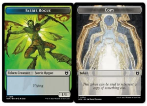 4x Faerie Rogue (0016)-Copy Double-Sided Token - NM Wilds of Eldraine Commander - Picture 1 of 1