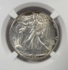 1941-D Silver Walking Liberty Half Dollar NGC MS66+ Coin AI936 - Picture 1 of 4