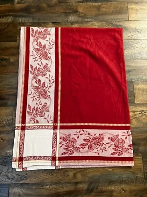 Mantel Jacquard Navidad Acebo Rojo Blanco 74" x 58" Foto 1 de 4