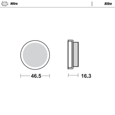 Pastillas de freno traseras Moto Master Nitro para Yamaha YFM 225 S/T/U 1986-1989 Foto 1 de 4