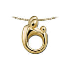 Mother And Child Family Large Pendant Only 14K Yellow Gold Mothers Jewelry