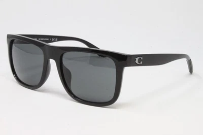 Gafas de sol Coach HC8367U-50028 negras 57 mm plástico cuadrado logotipo para hombre moda Foto 1 de 4