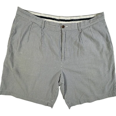 Brooks Brothers Seersucker Shorts Mens Size 38 Blue White Striped Cotton Casual - Image 1 of 4